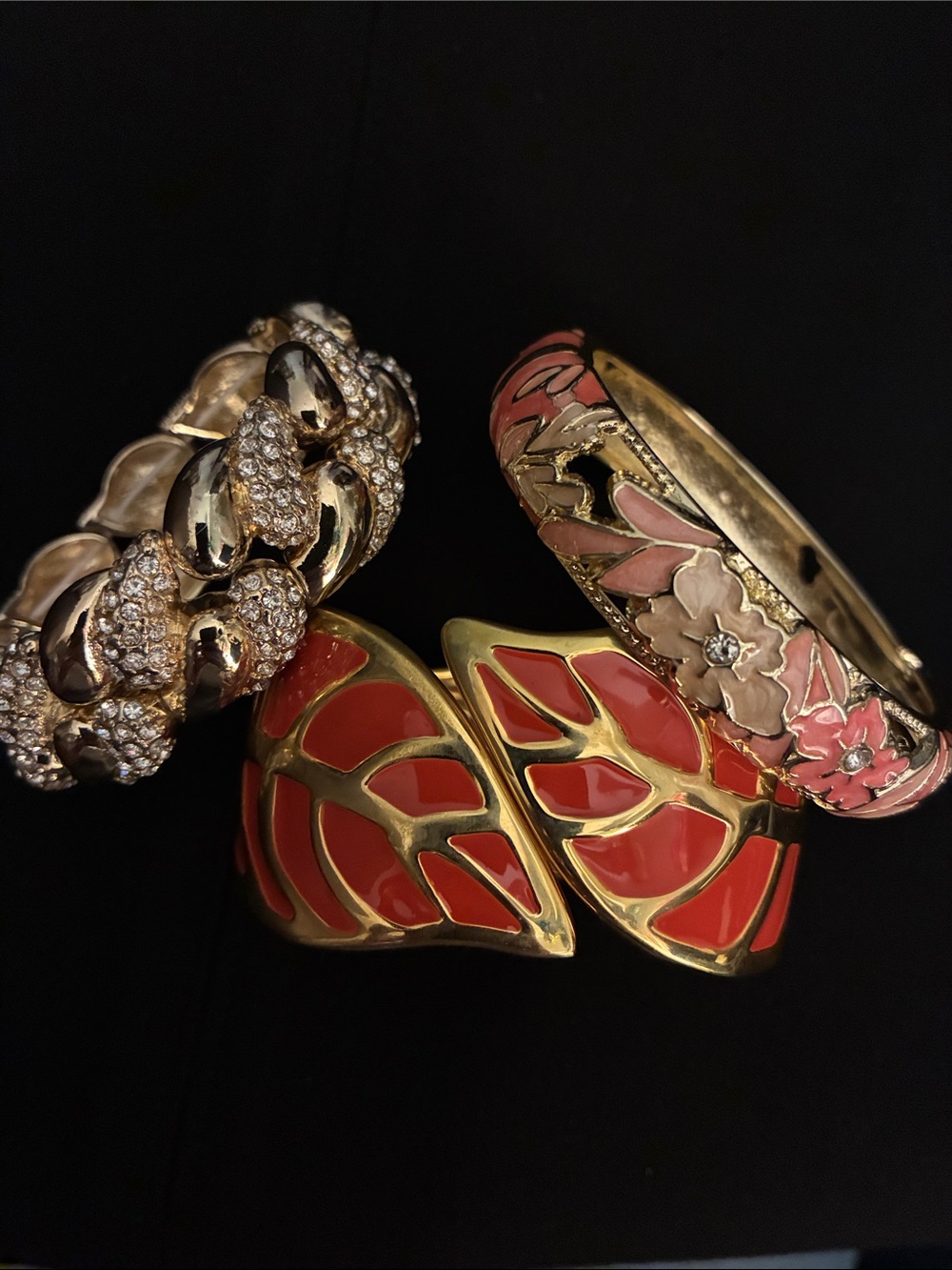 Gold Bracelet Set - Lot of 3